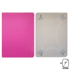 Capa para Tablet 7" Polegadas Universal Ajustável - Couro Pink